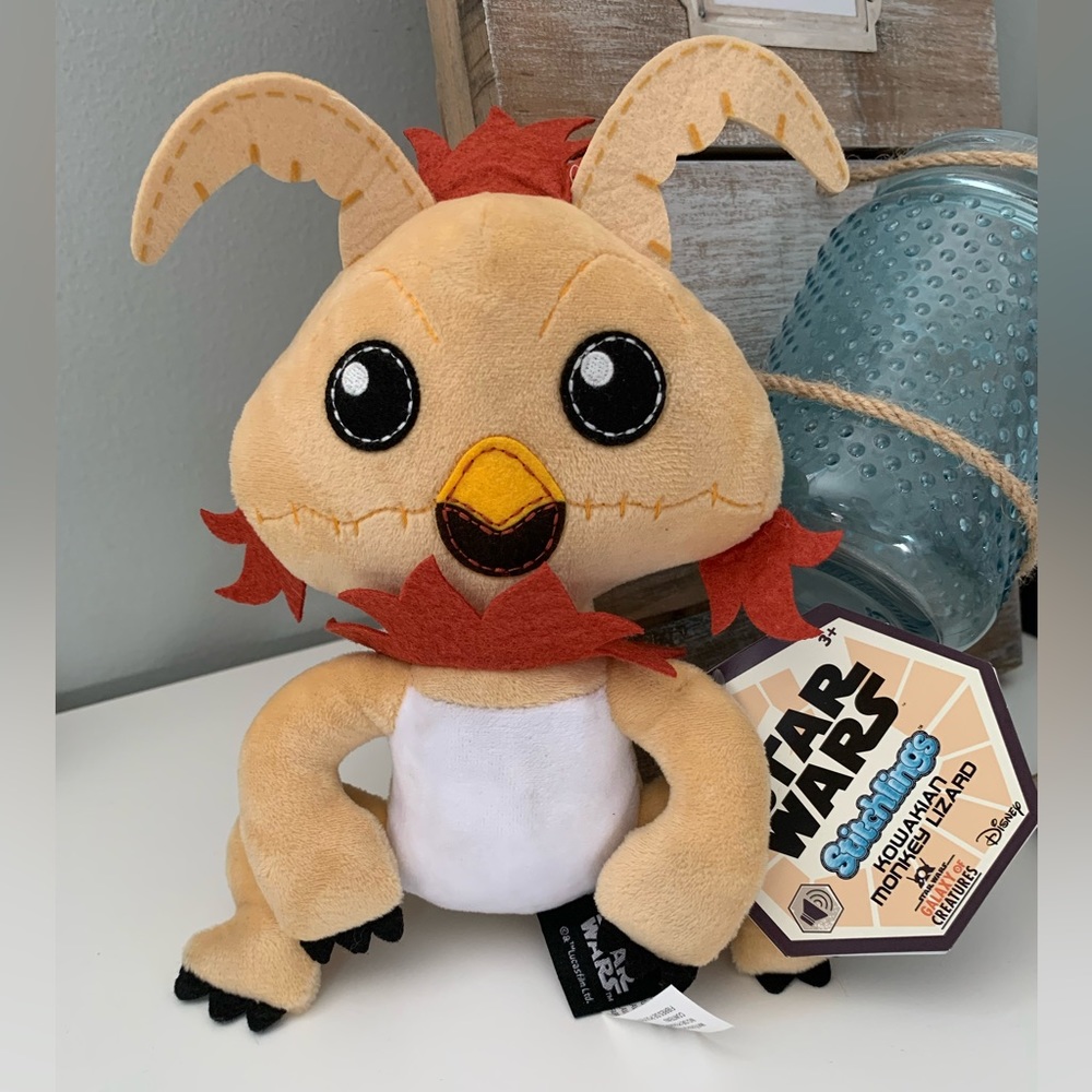 Star Wars Stichlings Kowakian Monkey Lizard Plush, Mattel, OOP, NWT